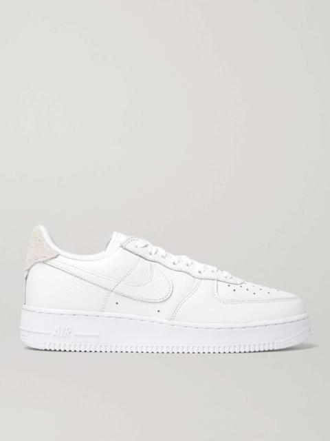 Air Force 1 '07 Craft Full-Grain Leather and Suede Sneakers