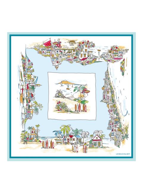 Vivement l'Eté Silk scarf 70 Sky Blue - Silk