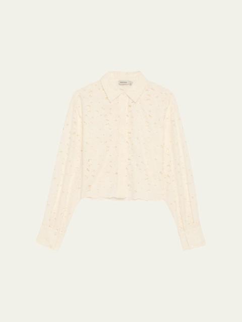 Penelope Embroidered Long-Sleeve Shirt
