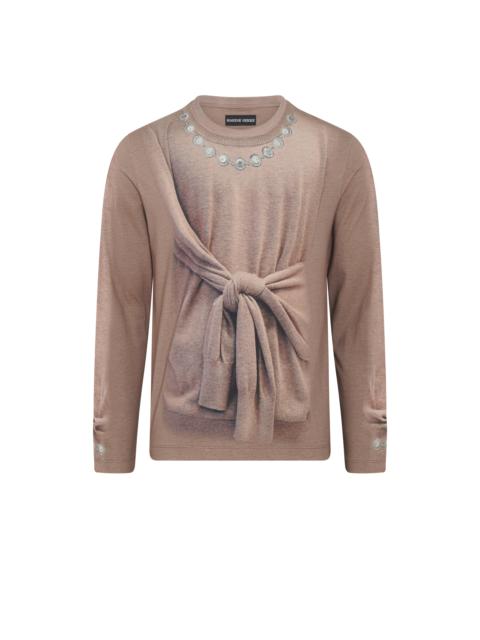 Trompe-L’Œil Knit Jersey Ls T-Shirt