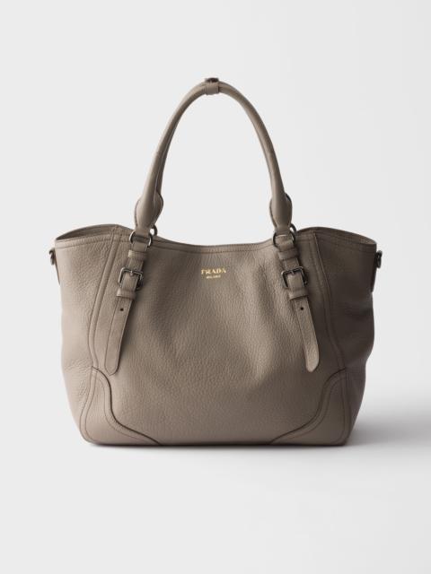 Large leather tote bag