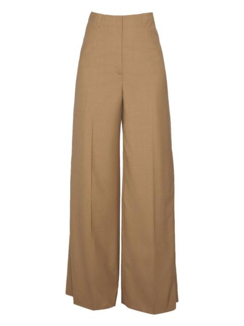 pleated wrap trousers