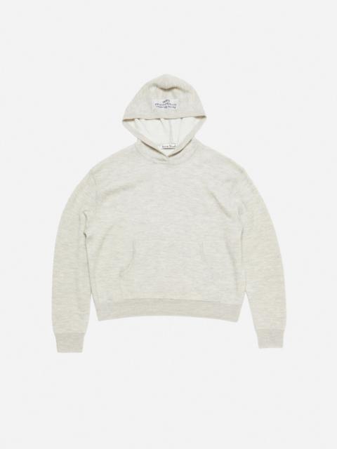 Cashmere hoodie - Light Grey Melange