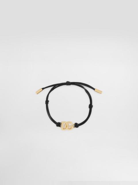 Cord bracelet with small DG logo