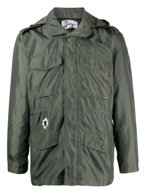 graphic-print hooded jacket