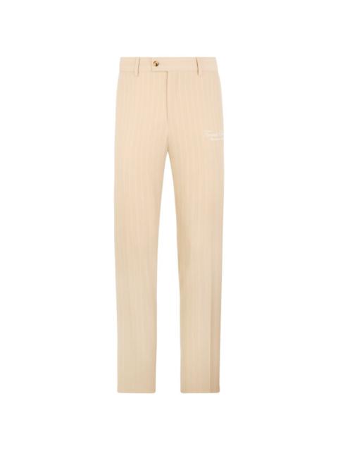 pinstripe trousers