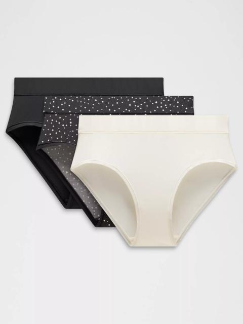 UnderEase High-Rise Bikini Underwear *3 Pack