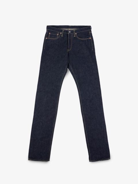 IH-555SBR-14 14OZ BROKEN TWILL SELVEDGE DENIM SLIM CUT JEANS - INDIGO