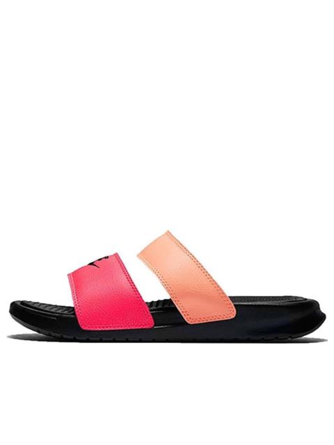 (WMNS) Nike Benassi Duo Ultra Slide 'Racer Pink Sunset Glow' 819717-602