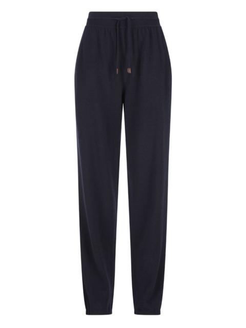 Merano drawstring elasticated-waistband track pants