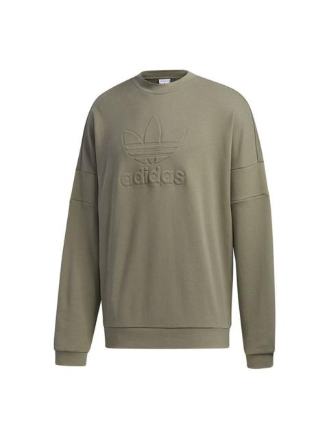 adidas originals Embossed Crew Sports Vests For Men Ruins Green GT7298