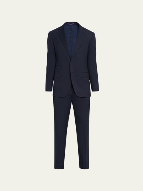 Men's Kent Wool and Cashmere Pin-Dot Suit