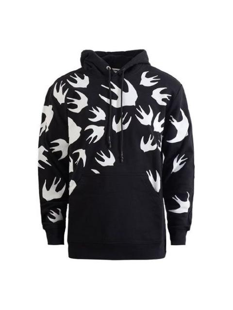 Alexander McQueen Contrasting Colors Pattern Loose Hoodie 'Black' 527546-RLT72-1000