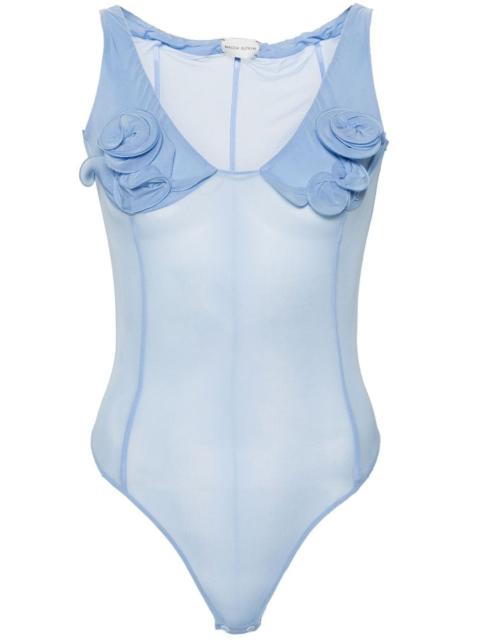 floral-appliquÃ© corset body