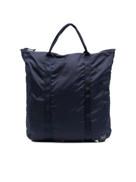 logo-patch zipped backpack