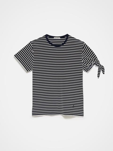 MENS SLEEVE KNOT T-SHIRT IN NAVY & ECRU
