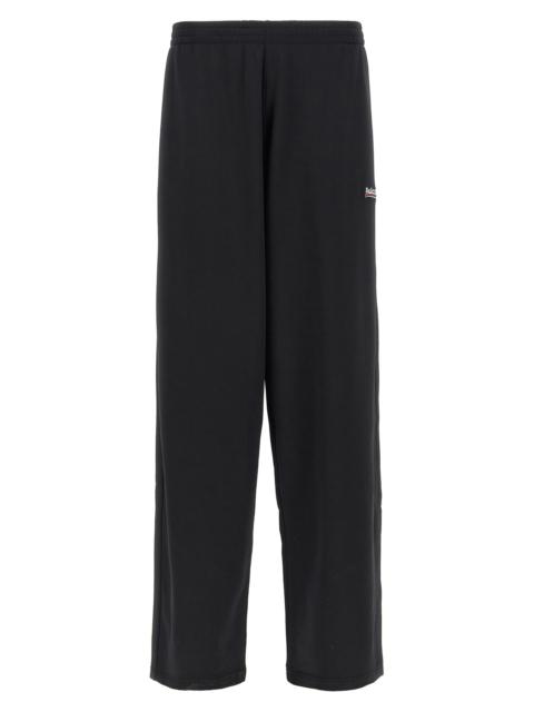 Logo embroidery joggers