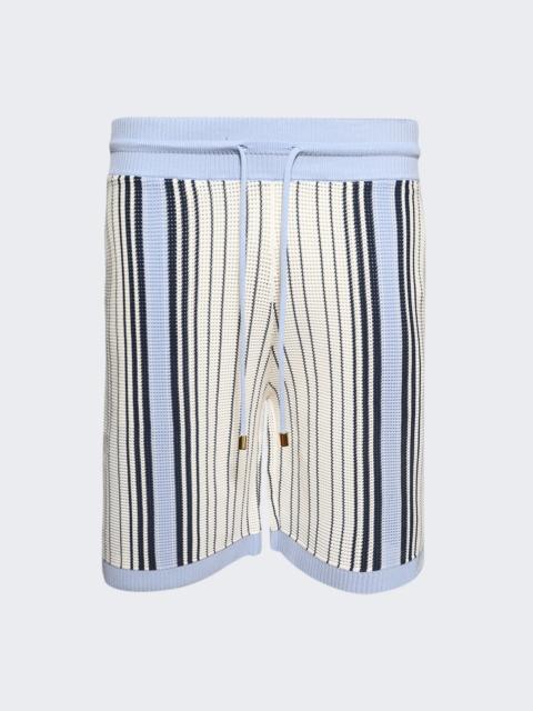 Script Stripe Shorts Ashley Blue