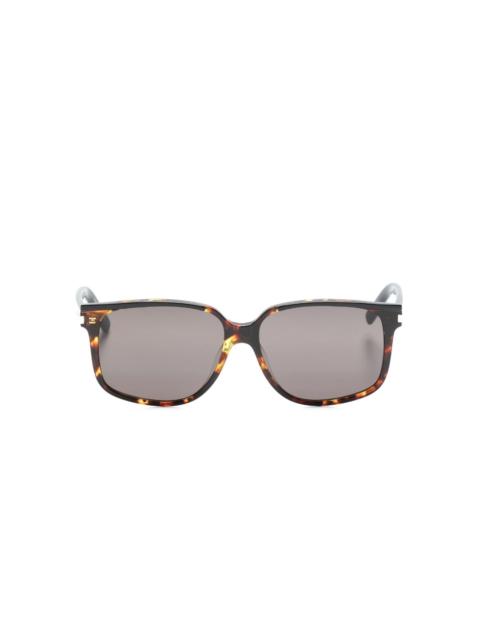 tortoiseshell-effect tinted sunglasses
