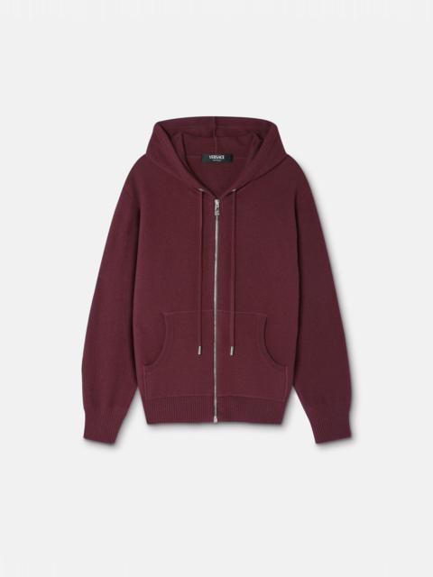 Cashmere-Blend Medusa Zip Hoodie