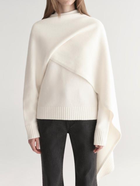 Davin Draped Wool Sweater