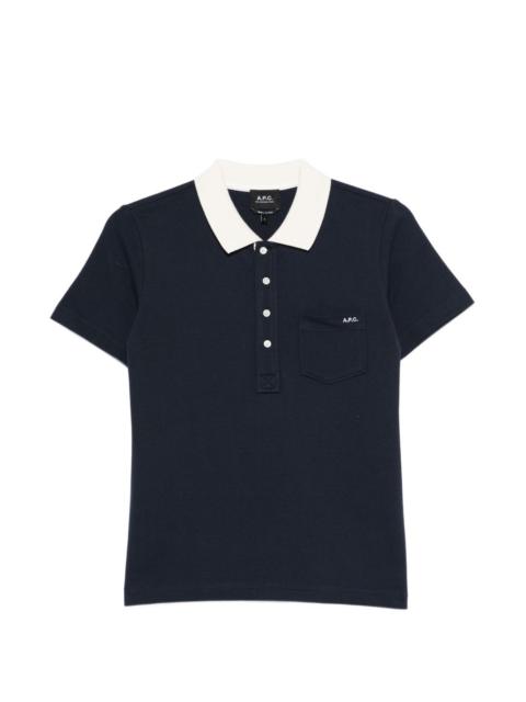 pocket collared polo shirt
