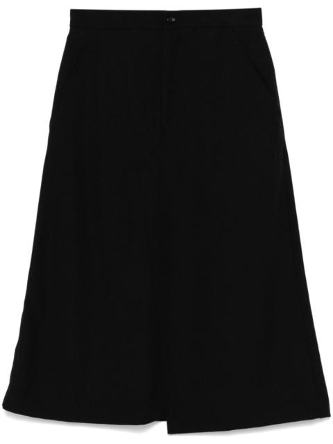 wool midi skirt