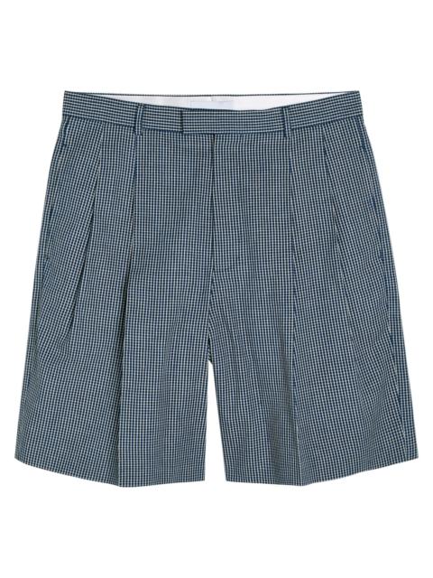 Givenchy Checked Cotton Shorts