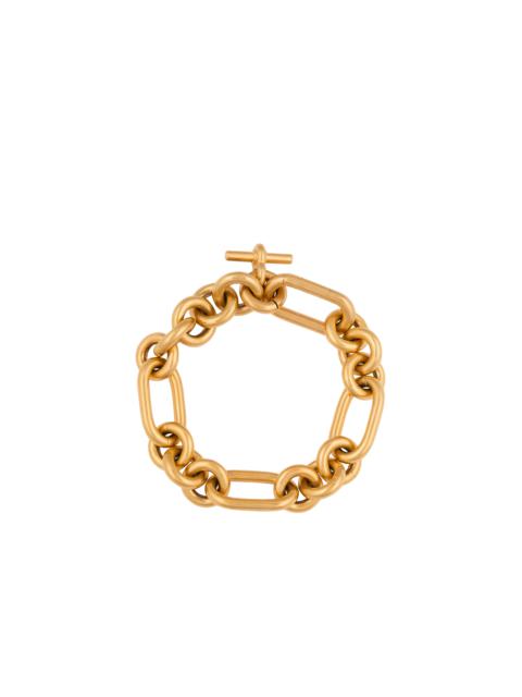 Sync brass chain bracelet