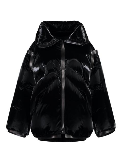 leather padded jacket