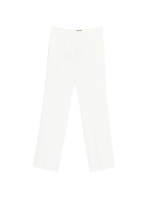 front-creases straight trousers