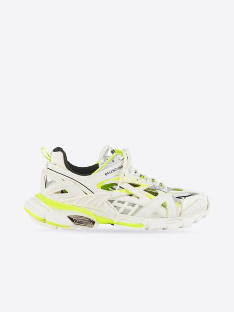 Women's Track.2 Sneaker in White/fluo Yellow