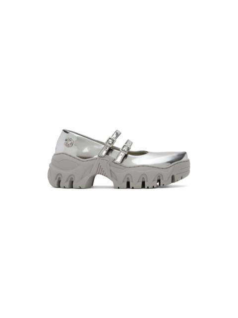 SSENSE Exclusive Silver Boccaccio II MJ Ballerina Flats