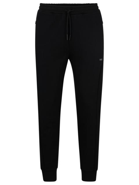 COTTON-BLEND TRACKSUIT BOTTOMS WITH HD LOGO PRINT