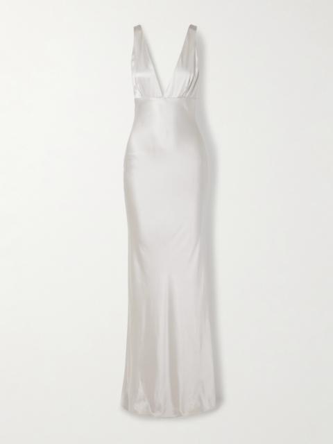 Bionca Silk-charmeuse Gown