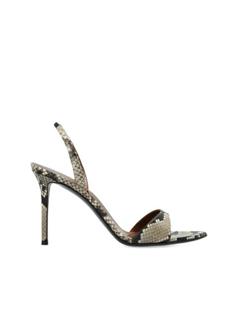 110mm snakeskin-print sandals
