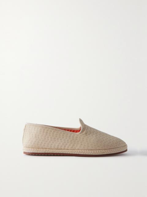 Laguna Furlane Matelassé Linen-canvas Slippers