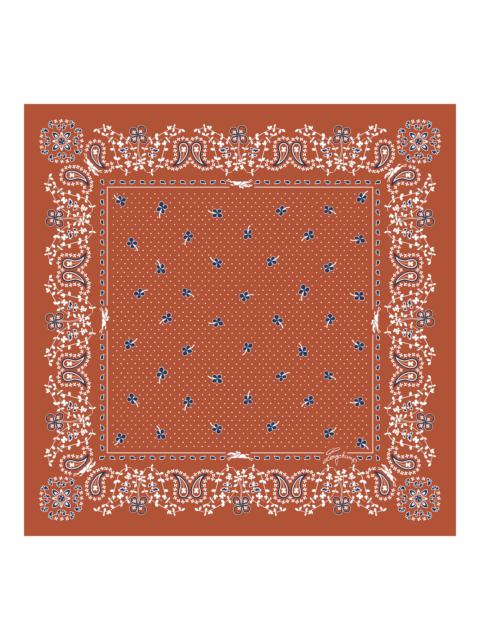 French Bandana Silk scarf 50 Brick - OTHER