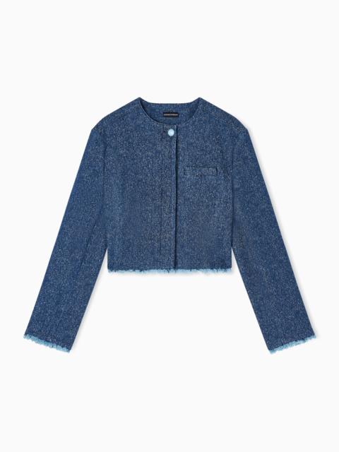 DENIM JACKET WITH FRINGES