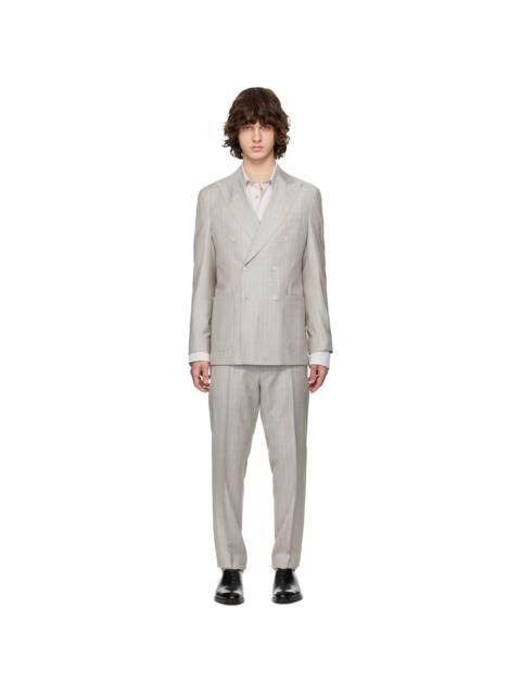 Gray Pinstripe Suit
