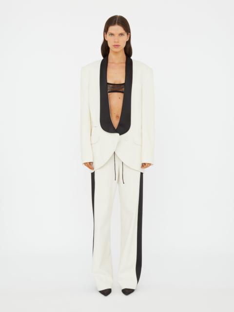Tuxedo Contrast Silk Trouser