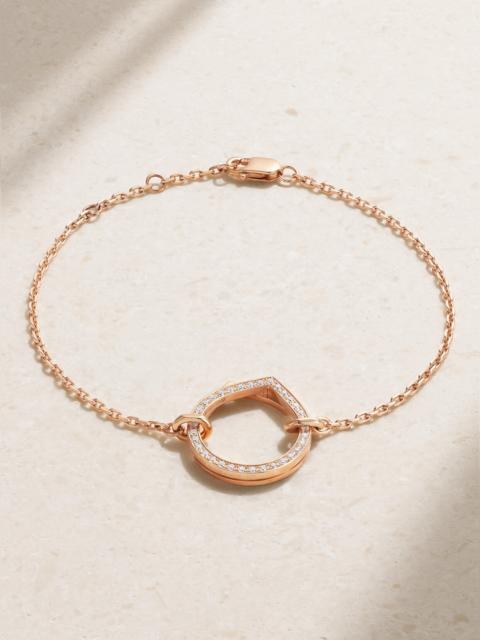 Antifer 18-karat Rose Gold Diamond Bracelet