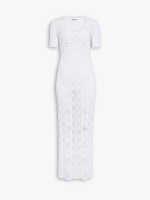 PYTHON LACE KNIT DRESS