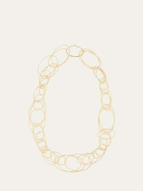 Hawaii 18K Yellow Gold Oval Link Necklace