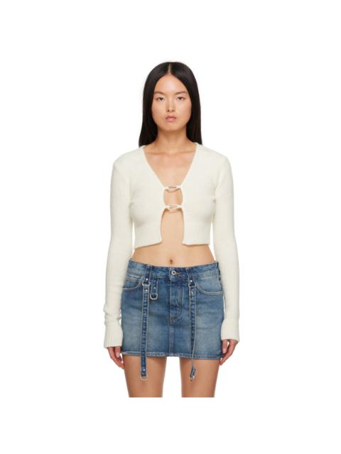 Off-White Lanyard Clasp Cardigan