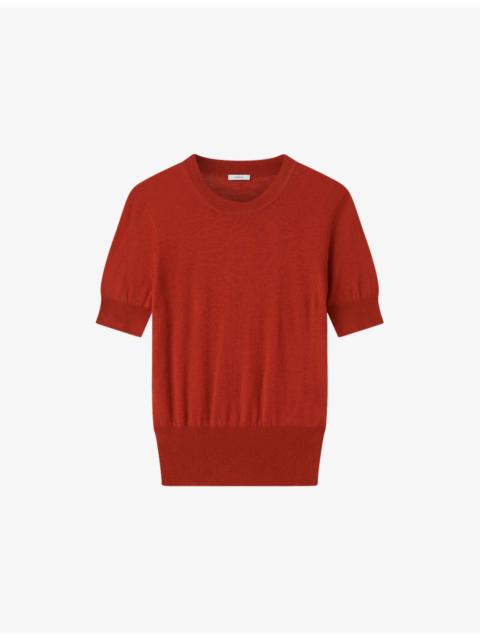 Cashair Round-Neck Cashmere Top
