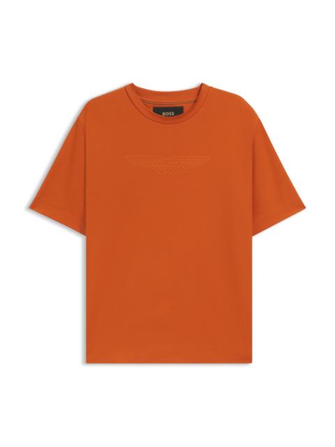 BOSS X ASTON MARTIN T-SHIRT WITH EMBOSSED LOGO