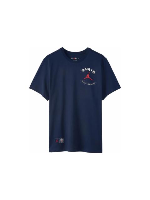 Jordan Paris Saint-Germain Logo T-Shirt Blue