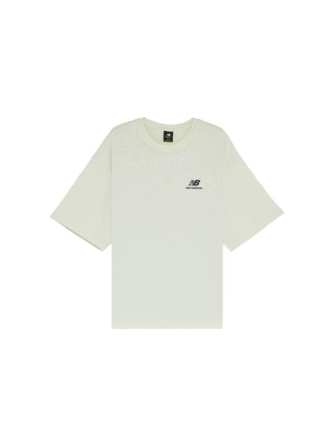 New Balance Boston Tee 'White Blue' AMT22391-IV