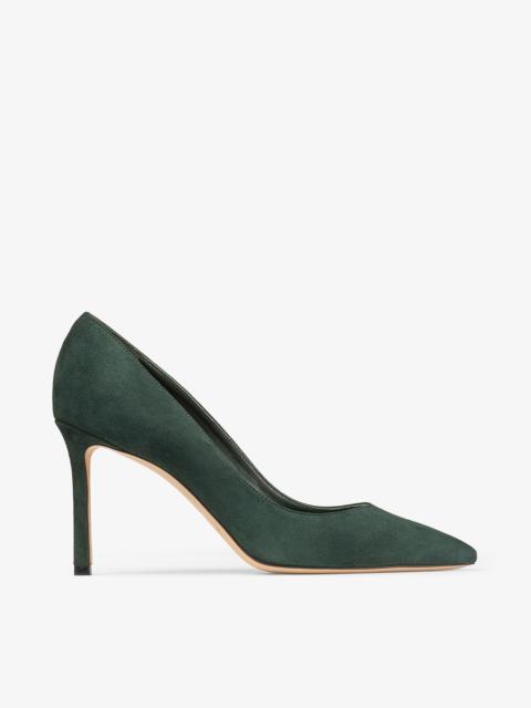 Romy 85
British Green Tonal Suede Pumps